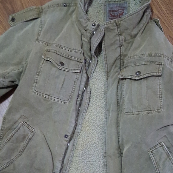 Levi's Beige Sherpa-Lined Jacket - Picture 3 of 5